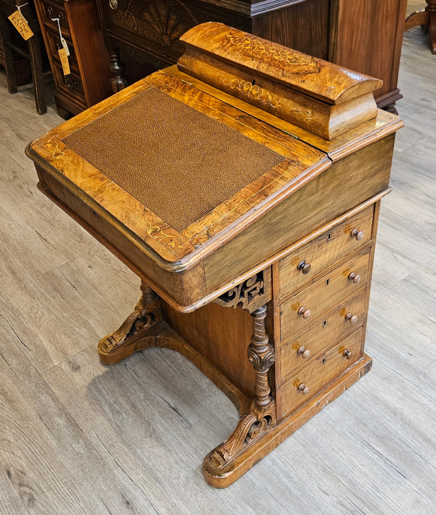 Antique ship captain's desk