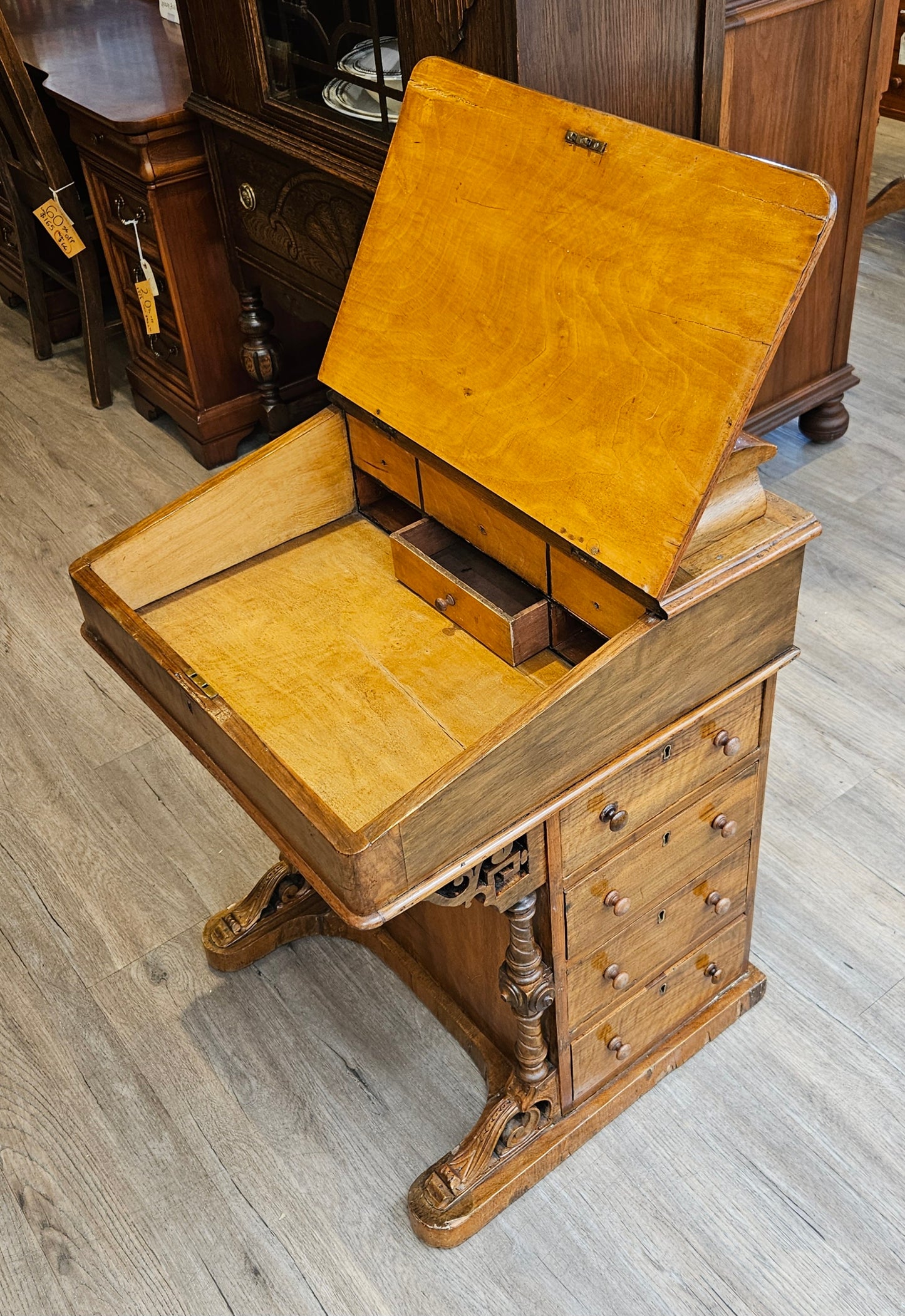 Antique ship captain's desk