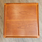 Square teak coffee table
