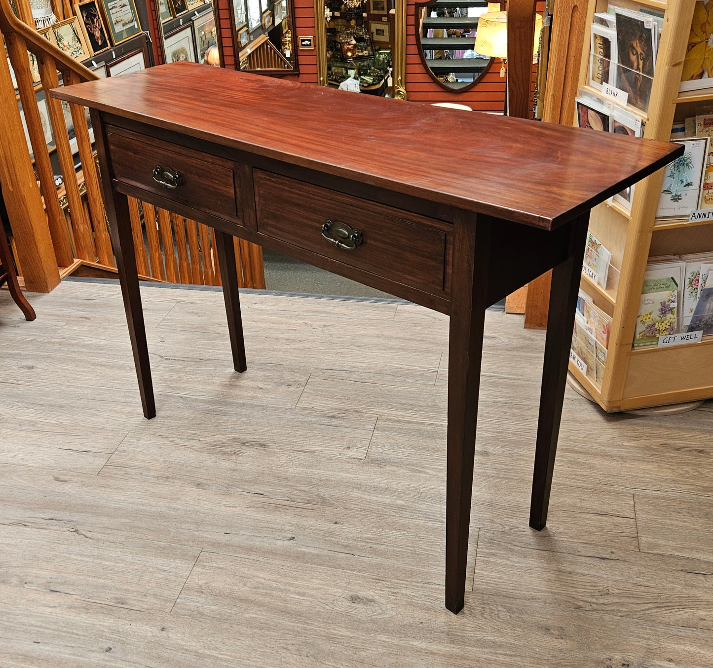 Antique mahogany hunt board