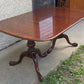 Strathroy dining table with 3 leaves, 8 chairs
