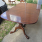 Strathroy dining table with 3 leaves, 8 chairs