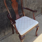 Strathroy dining table with 3 leaves, 8 chairs