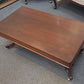 Antique walnut testle coffee table, refinished