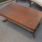 Antique walnut testle coffee table, refinished