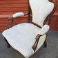 Pair of Victorian upholstered arm chairs