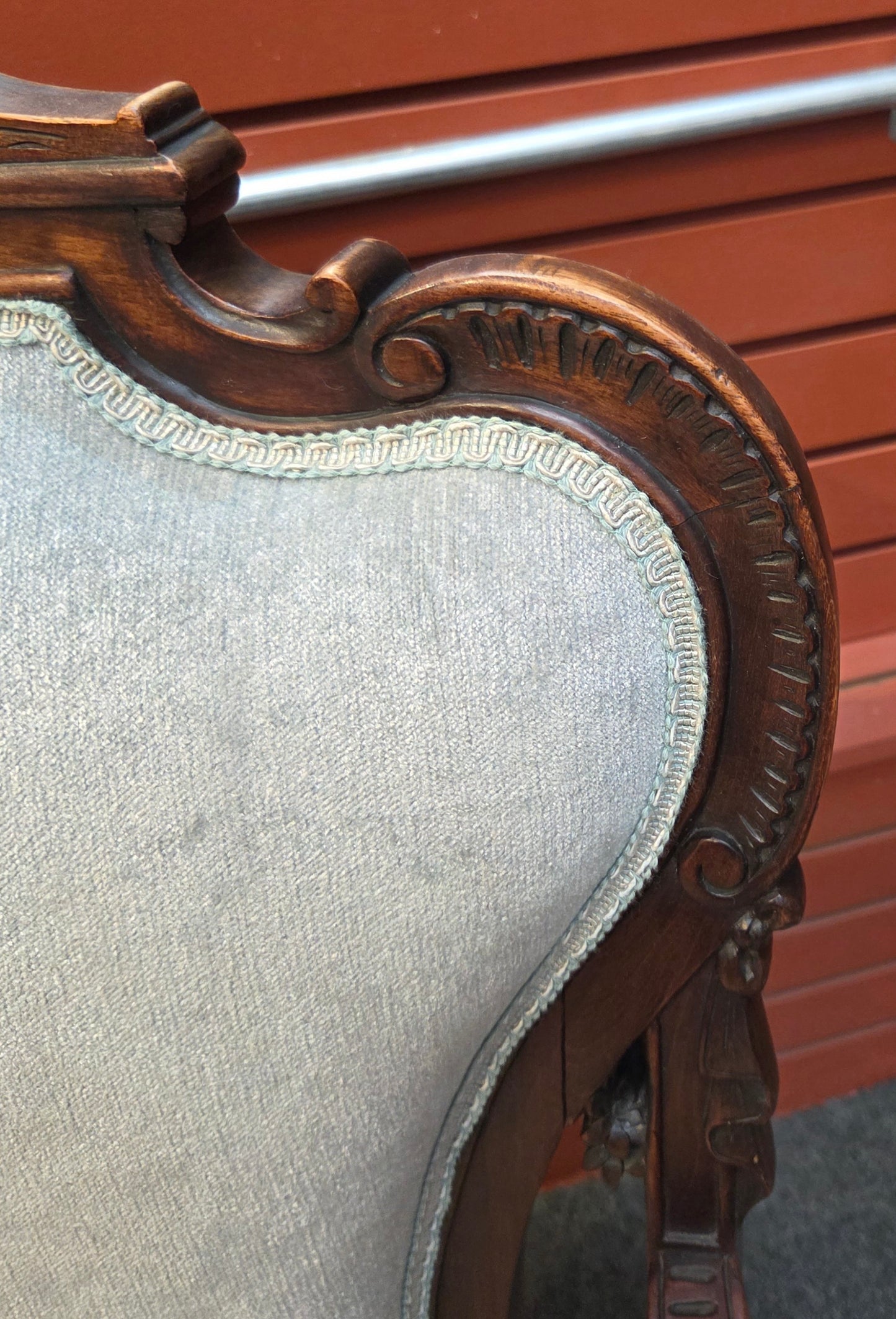Pair of Victorian upholstered arm chairs