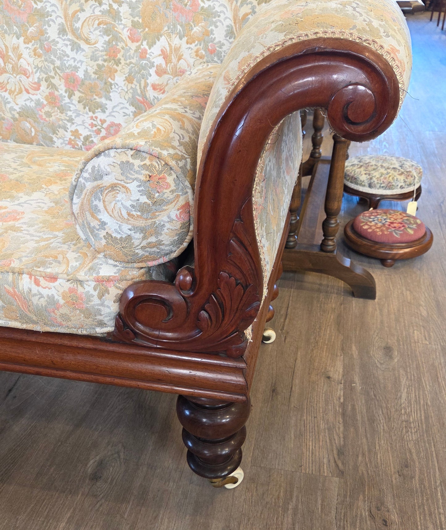 Antique long Empire sofa