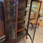 Rounded glass display cabinet, Victorian