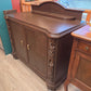 Dark mahogany sideboard/buffet