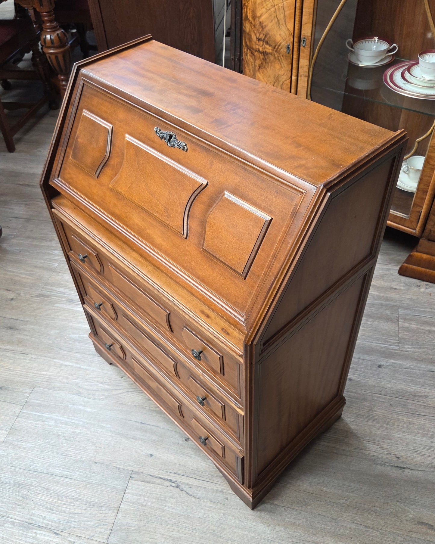 Small vintage drop-front desk