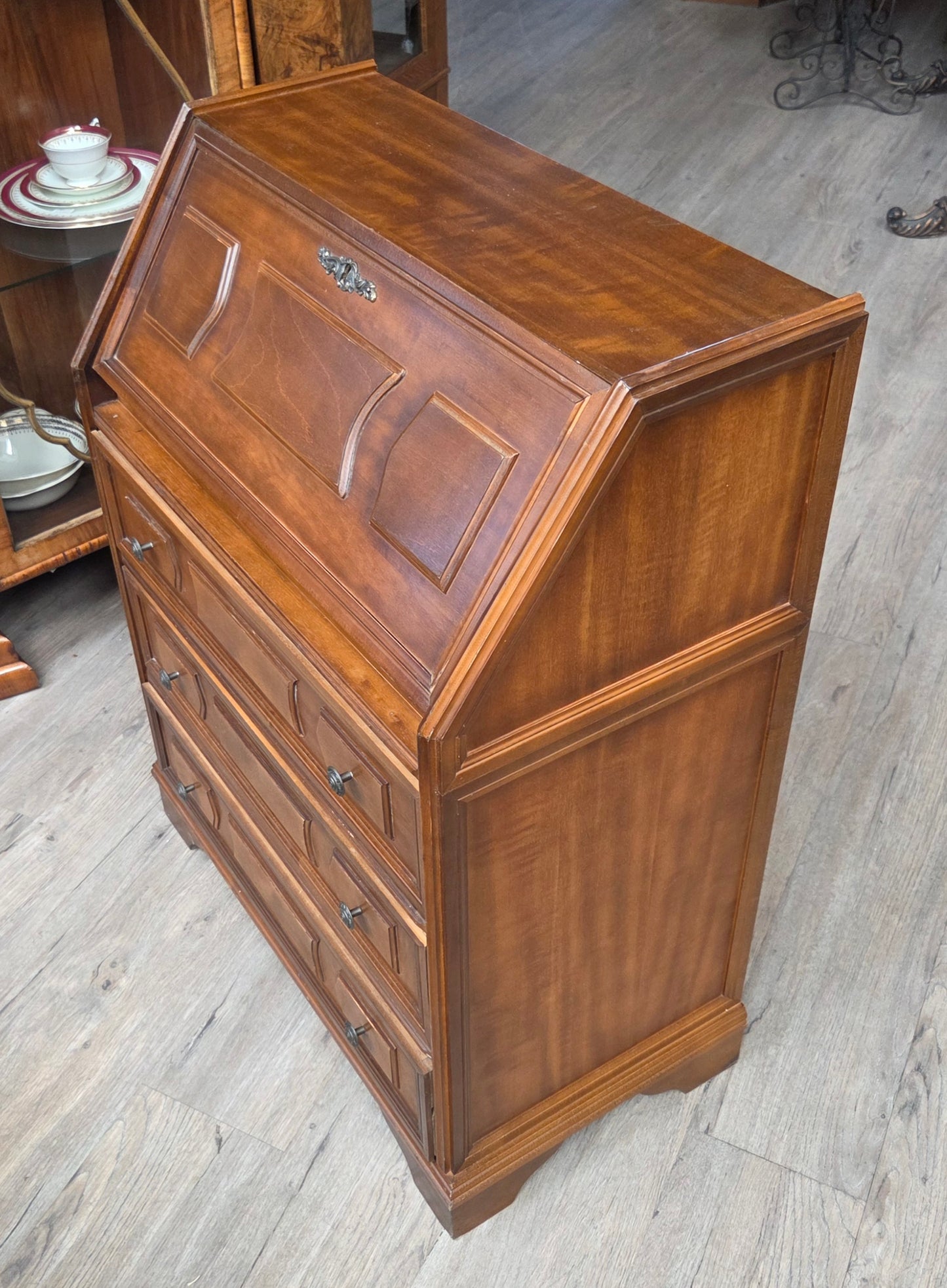 Small vintage drop-front desk