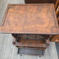 Victorian Canterbury stand, burled walnut