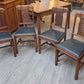 Walnut butterfly leaf table with 4 chairs