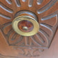Walnut china cabinet, bakelite handles