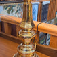 Brass table lamp with new shade