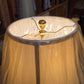 Brass table lamp with new shade