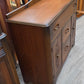 Walnut sideboard, bakelite handles