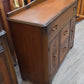 Walnut sideboard, bakelite handles