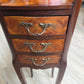 Tiny Victorian cabinet, 3 drawers, inlaid wood/parquetry design