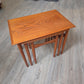 Poul Hundevad set of 3 teak nesting tables