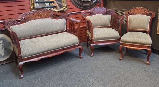 Set of 3 Victorian/Edwardian seats