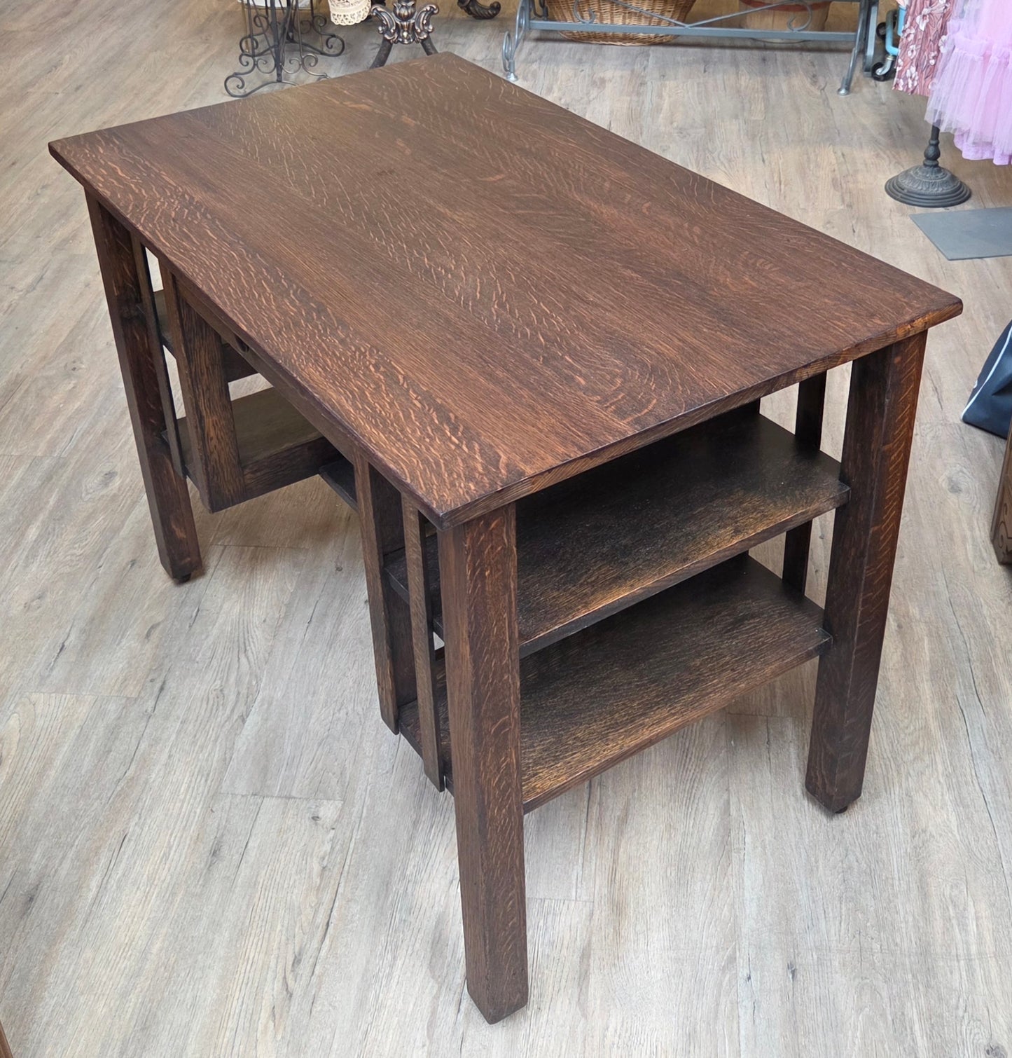 Oak library table