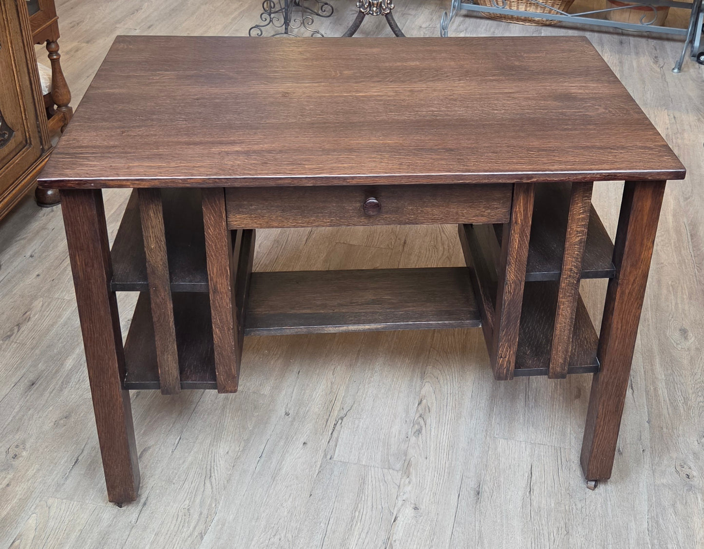 Oak library table