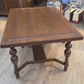 Oak draw-leaf dining table