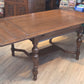Oak draw-leaf dining table