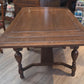 Oak draw-leaf dining table