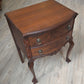 Gibbard night stand (converted from cutlery chest), burled walnut