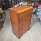 Waterfall highboy, brass handles