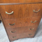 Waterfall highboy, brass handles