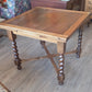 Antique barley twist "bistro" table plus 4 chairs
