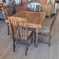 Antique barley twist "bistro" table plus 4 chairs