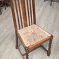 Antique barley twist "bistro" table plus 4 chairs