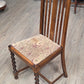 Antique barley twist "bistro" table plus 4 chairs
