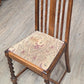 Antique barley twist "bistro" table plus 4 chairs