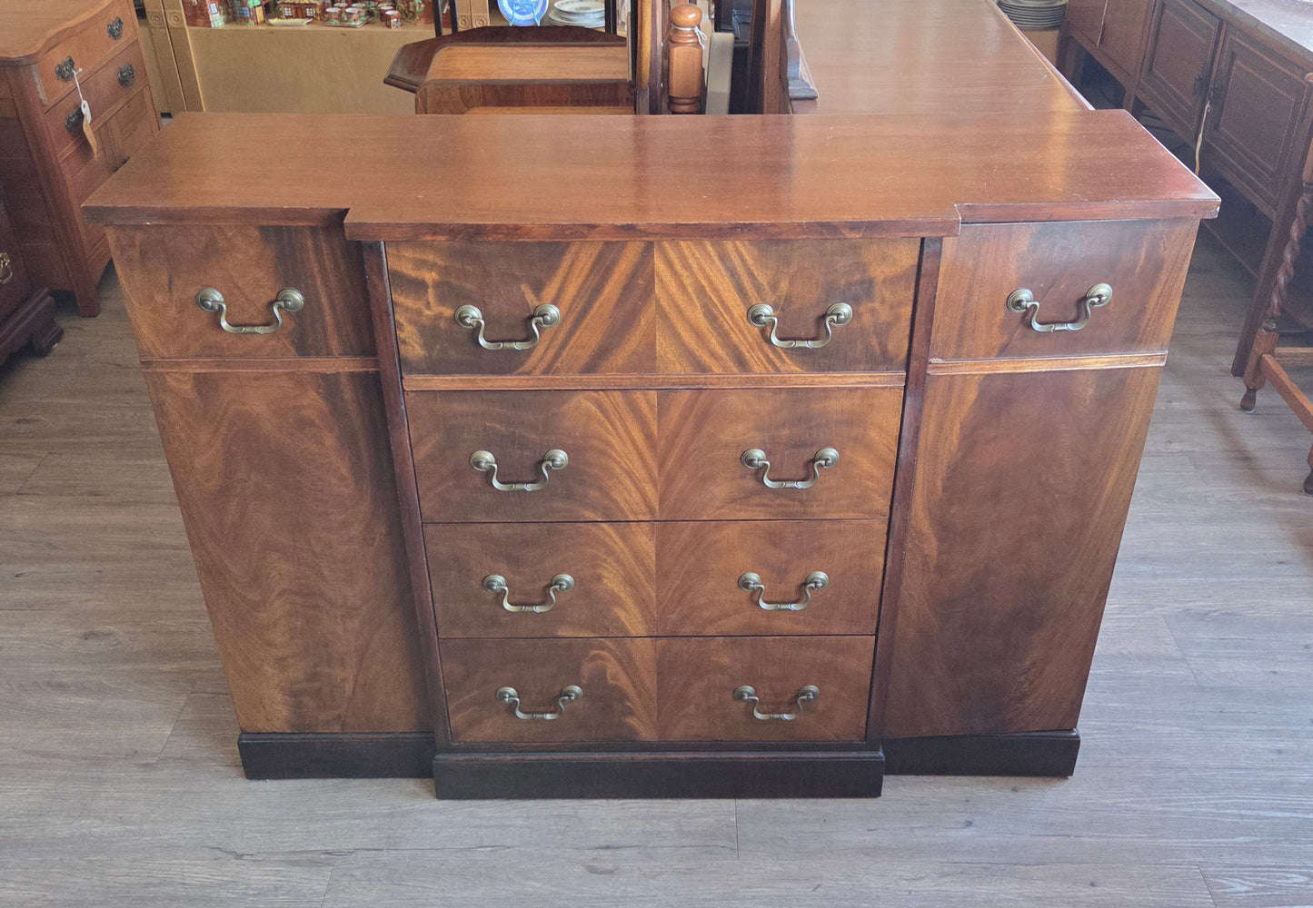 Vintage mahogany desk/cabinet