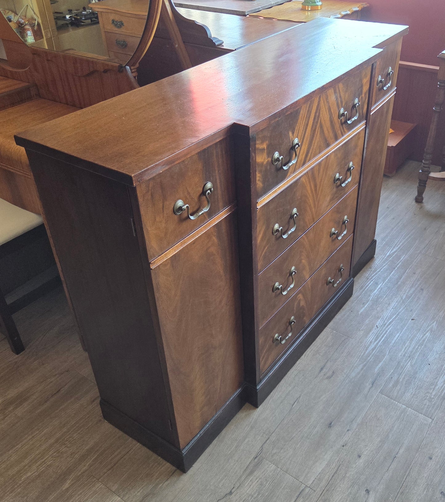Vintage mahogany desk/cabinet