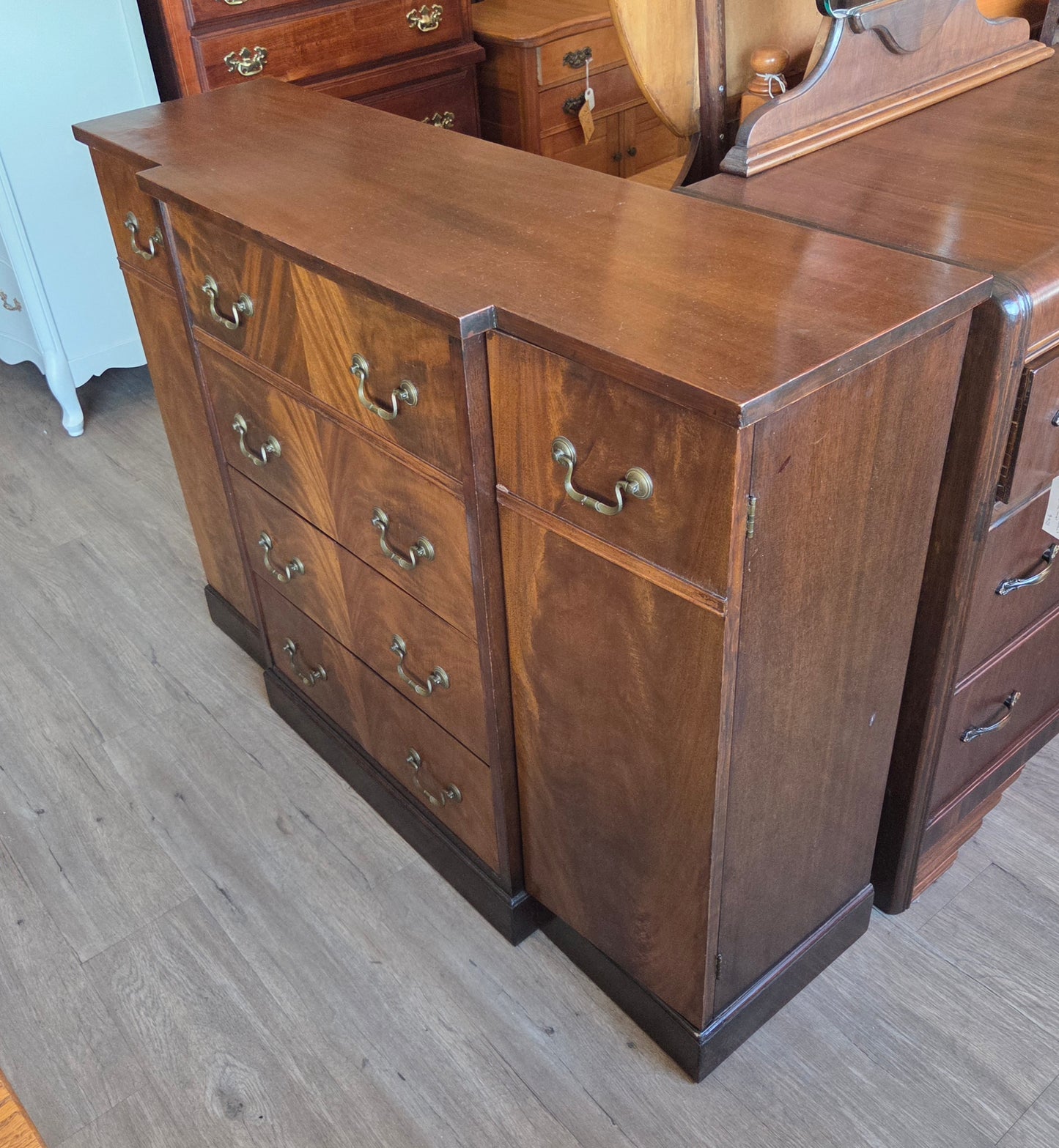 Vintage mahogany desk/cabinet