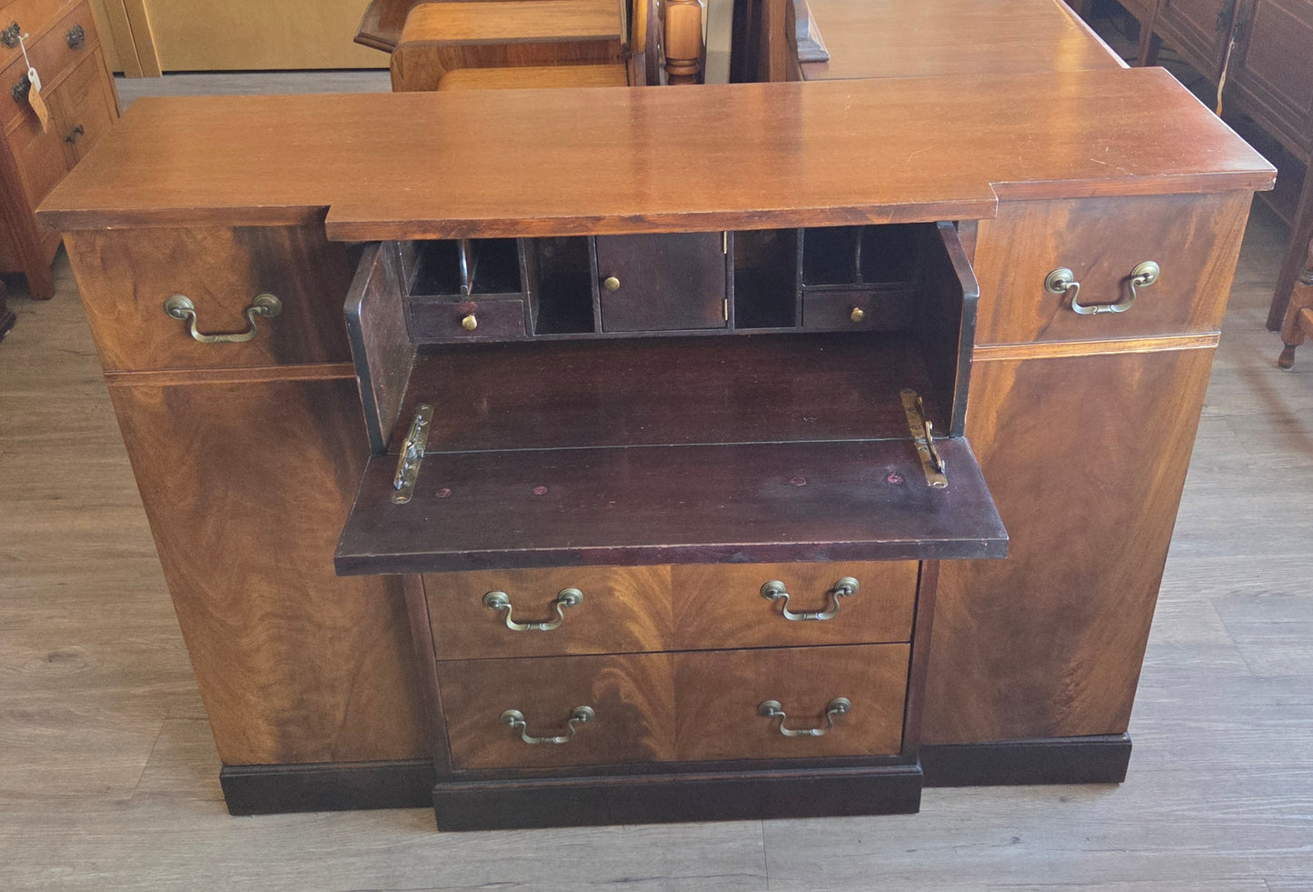 Vintage mahogany desk/cabinet
