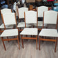 Set of 6 teak dining chairs