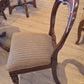 Victorian mahogany balloon backed chair, refurbished