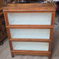 Three level lawyer's bookcase, oak