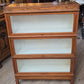 Three level lawyer's bookcase, oak