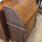 Dark oak drop front desk