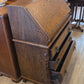 Dark oak drop front desk