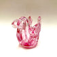 Pink, Two headed Swan, Vintage, Chantili, Chalet, Art Glass, Glass, Figurine, Figural bowl